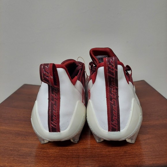Adidas Adizero 21 Football Cleats Maroon White Men\'s Size 13.5 FY8350 RARE NEW main image 6